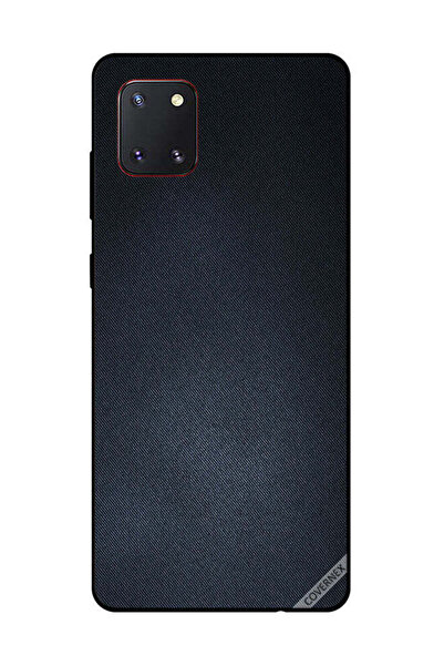 Covernex غطاء حماية لهاتف سامسونج جالكسي نوت 10 لايت بنقشة جينز سوداء