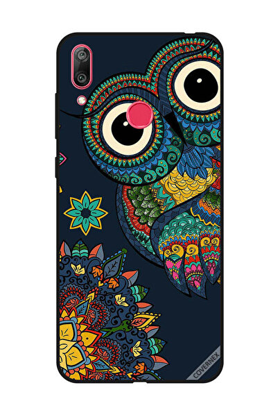 Covernex غطاء حماية لهاتف هواوي Y7 Prime 2019 بتصميم بومة زهرية