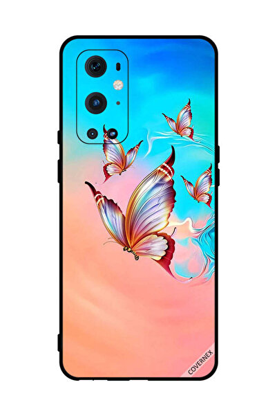 Covernex غطاء حماية لهاتف OnePlus 9 Pro - فراشات تحلق فوق لون الطلاء