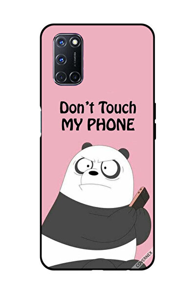 Covernex غطاء حماية لهاتف OPPO A52/A72/A92، مطبوع عليه عبارة "لا تلمس هاتفي ب...