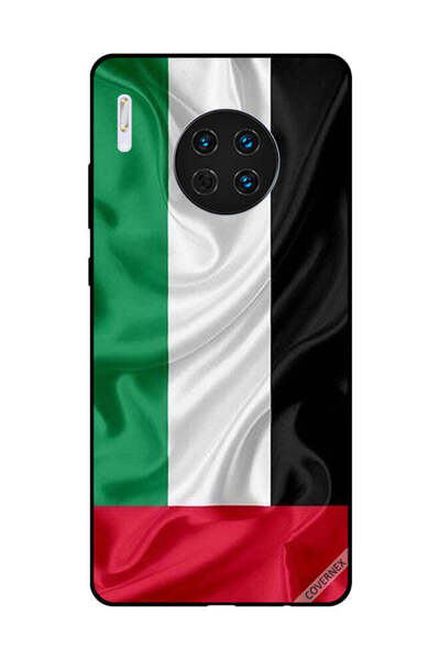 Covernex غطاء حماية لهاتف هواوي ميت 30 - قماش علم الإمارات العربية المتحدة