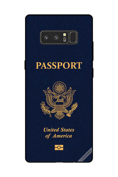 Covernex غطاء حماية لهاتف سامسونج جالاكسي نوت 8 - جواز سفر أمريكي