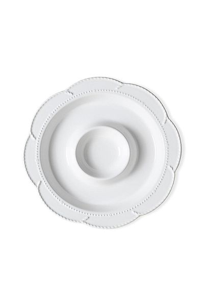 The Mia Grande Serving Plate White with Compartments 39 cm
