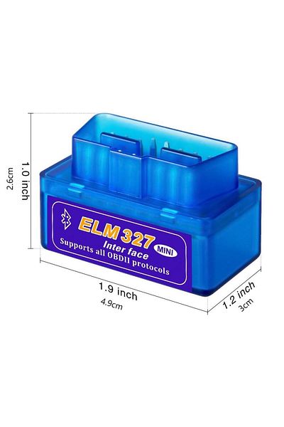Choice Blue 2pcs Mini Eml327 V2.1 OBD 2 Bluetooth Car Diagnostic-Tools For Android Scanner Code Support Sma