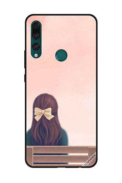 Covernex غطاء حماية لهاتف هواوي Y9 Prime 2019 - فتاة جميلة على مقعد