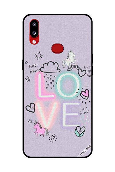 Covernex غطاء حماية لهاتف سامسونج جالاكسي A10s - قلب حلو وحب وحيد القرن