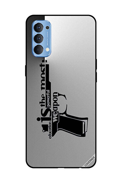 Covernex غطاء حماية لهاتف OPPO Reno 4 4G، التعليم هو السلاح الأقوى