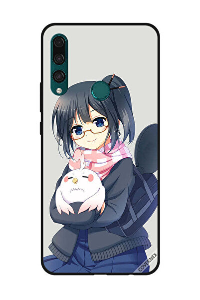 Covernex غطاء حماية لهاتف هواوي Y9 Prime 2019 فتاة تحمل حيوانًا أليفًا