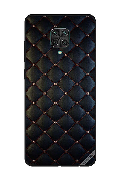 Covernex غطاء حماية لهاتف شاومي ريدمي نوت 9S/9 برو، مطبوع عليه نقشة قماش سوداء