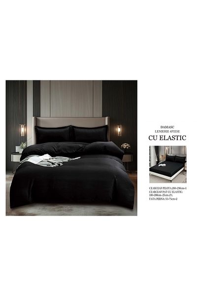 CHIRASO CHIRASO bedding set, DAMASK, ELASTIC sheet 180x200+25cm, Duvet sheet 200x230cm, 2 pillowcases