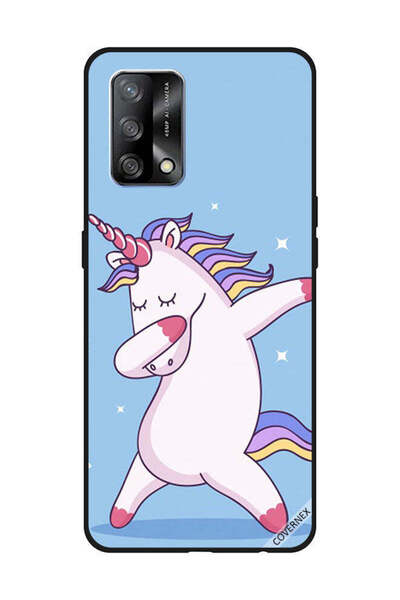 Covernex Protective Case Cover For OPPO A74/F19 4G Unicorn Dab Blue