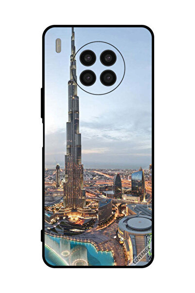 Covernex غطاء حماية لهاتف هواوي نوفا 8i منظر جميل لوسط مدينة دبي