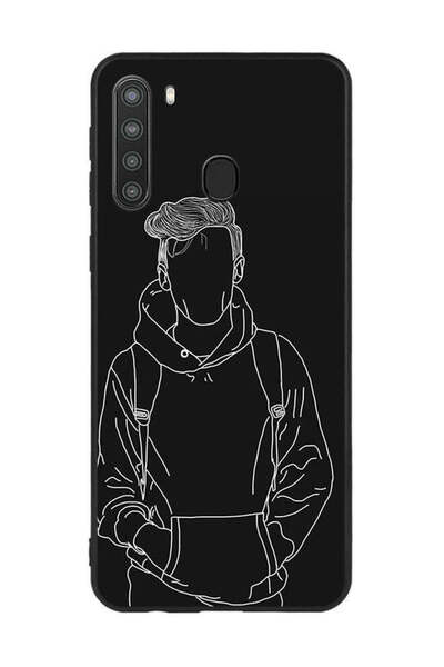 Covernex غطاء حماية لهاتف سامسونج جالاكسي A21 رسم جاكت بوي