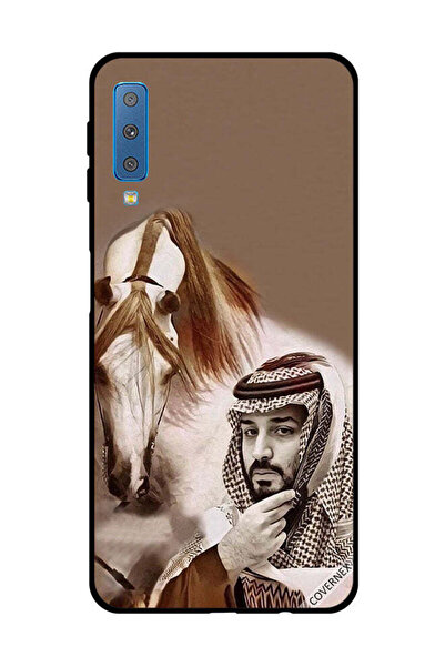 Covernex غطاء حماية لهاتف سامسونج جالاكسي A7 2018 محمد بن سلمان أمام حصان