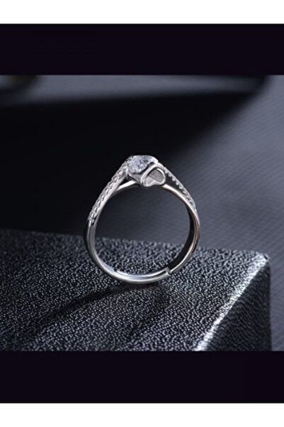 Kelan Inel placat cu argint Logodnă Placat cu Aur cu Cristale Love Purity – Reglabil