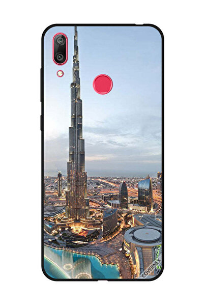 Covernex غطاء حماية لهاتف هواوي Y7 Prime 2019 منظر جميل لوسط مدينة دبي