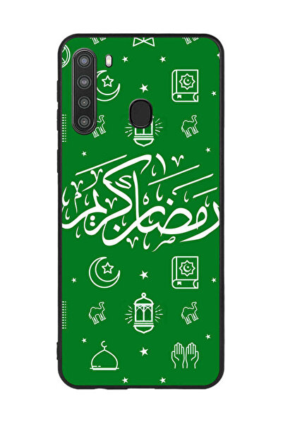 Covernex غطاء حماية لهاتف سامسونج جالاكسي A21 - رمضان كريم - أخضر