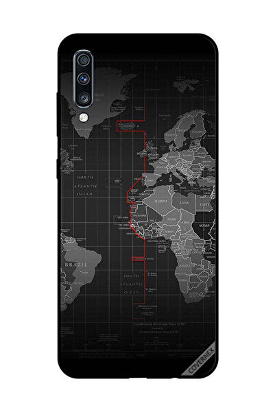 Covernex غطاء حماية لهاتف سامسونج جالاكسي A70 بطبعة حدود المحيط