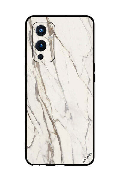 Covernex غطاء حماية لهاتف OnePlus 9 بنمط رخامي أبيض متشقق