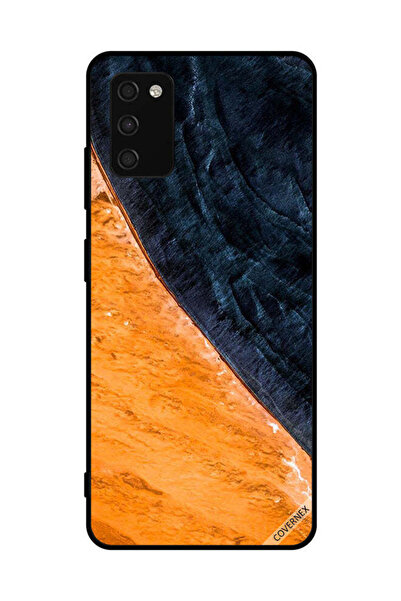 Covernex غطاء حماية لهاتف سامسونج جالاكسي A03s 4G بنمط طلاء أصفر وأسود