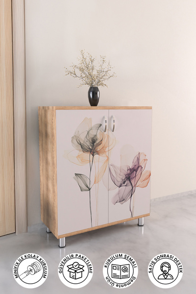 hediye kapında Naive 4 Raflı Çok Amaçlı Ayakkabı Dolabı Antre Hol Ayakkabılık