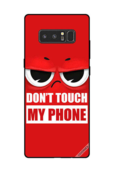 Covernex غطاء حماية لهاتف سامسونج جالكسي نوت 8 - لا تلمس هاتفي - أحمر