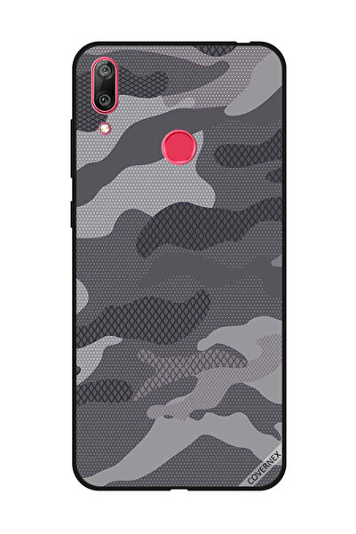 Covernex غطاء حماية لهاتف هواوي Y7 Prime 2019 بنمط مموه رمادي