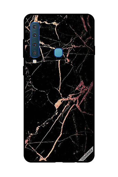 Covernex غطاء حماية لهاتف سامسونج جالاكسي A9 2018 بنمط رخامي أسود