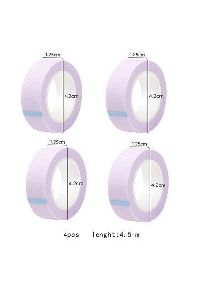 Choice PURPLE 4 Pcs Eyelash Extension Lint Free Eye Pads Makeup Tape Under Eye Pads Paper Tape For Graftin