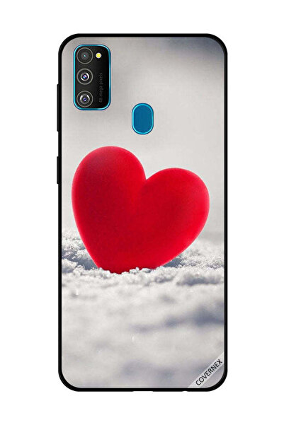 Covernex غطاء حماية لهاتف سامسونج جالاكسي M30s بتصميم قلب أحمر جميل