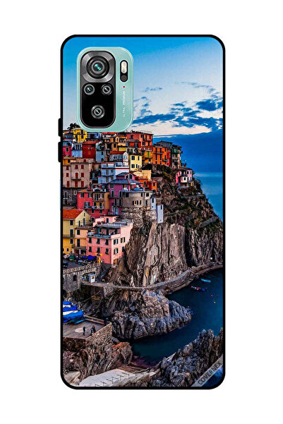 Covernex غطاء حماية لهاتف شاومي ريدمي نوت 10 4G - منازل ملونة على البحر