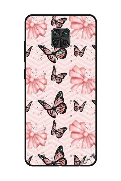 Covernex غطاء حماية لهاتف شاومي ريدمي نوت 9S/9 برو - فراشات باللونين الأسود و...