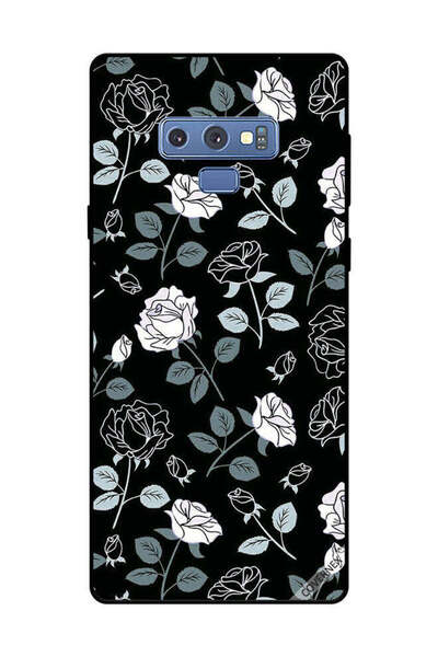 Covernex غطاء حماية لهاتف سامسونج جالاكسي نوت 9 بنقشة زهور باللونين الأبيض وا...