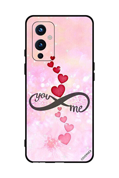 Covernex غطاء حماية لهاتف OnePlus 9 - قلوب حمراء ووردية - You Infinity Me
