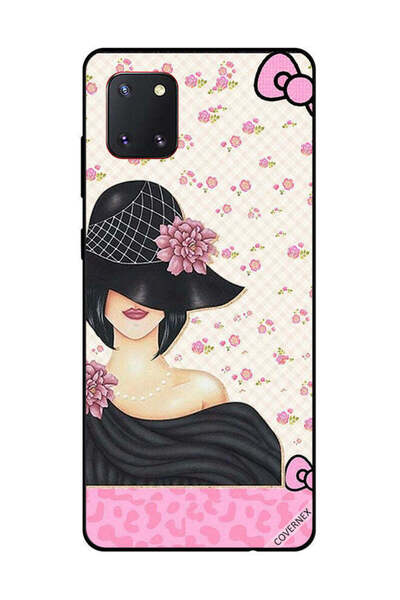 Covernex غطاء حماية لهاتف سامسونج جالكسي نوت 10 لايت - فتاة سوداء