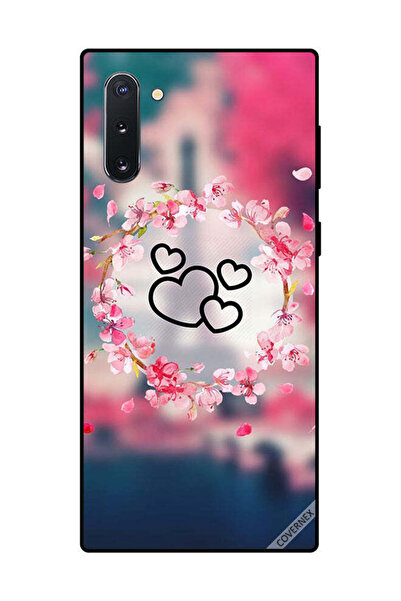 Covernex غطاء حماية لهاتف سامسونج جالكسي نوت 10 - قلوب سوداء