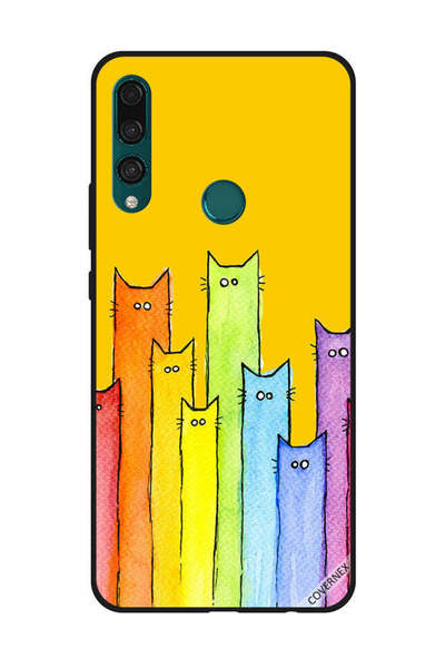 Covernex غطاء حماية لهاتف هواوي Y9 Prime 2019 - تصميم دمية قطة