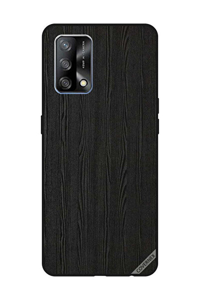 Covernex Protective Case Cover For OPPO A74/F19 4G Black Wooden Pattern