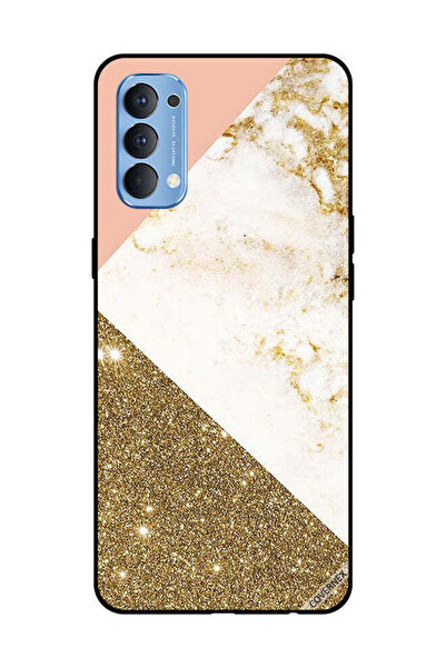 Covernex غطاء حماية لهاتف OPPO Reno 4 4G بنمط لامع ذهبي وغير لامع