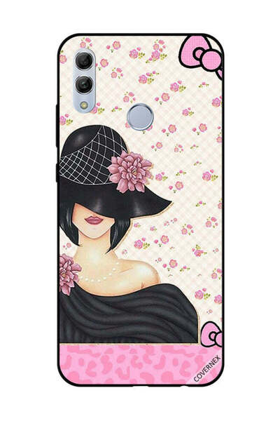 Covernex غطاء حماية لهاتف Honor 10 Lite - فتاة ذات قبعة سوداء