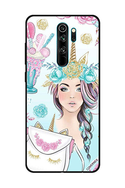 Covernex غطاء حماية لهاتف شاومي ريدمي نوت 8 برو رموش على الحقيبة وفتاة وحيد ا...