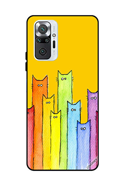 Covernex غطاء حماية لهاتف شاومي ريدمي نوت 10 برو 4G، رسمة دمية قطة
