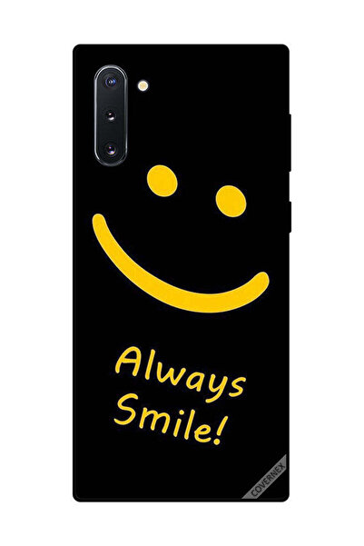Covernex غطاء حماية لهاتف سامسونج جالكسي نوت 10 - ابتسامة دائمة، أصفر