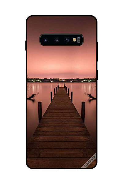 Covernex غطاء حماية لهاتف سامسونج جالاكسي S10 بلس - مسار إلى البحر مساء