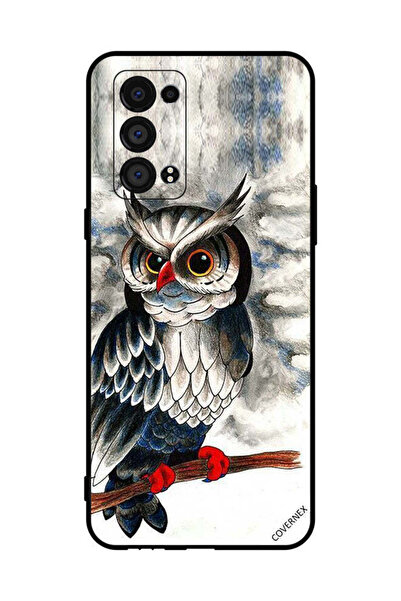 Covernex غطاء حماية لهاتف Oppo Reno6 Pro 5G برسومات بومة فنية
