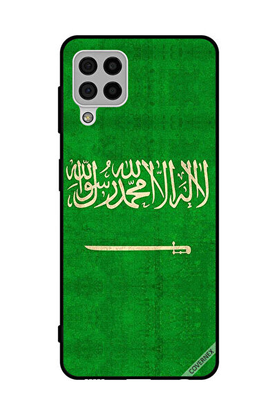 Covernex غطاء حماية لهاتف سامسونج جالاكسي A22 4G بعلم المملكة العربية السعودي...