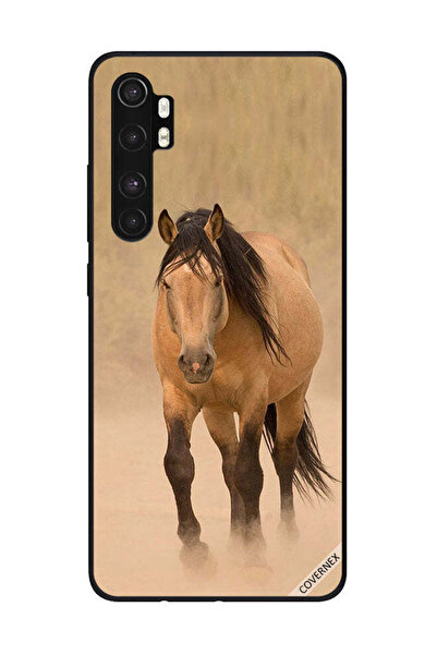 Covernex غطاء حماية لهاتف شاومي مي نوت 10 لايت - فتاة قبعة بنية وبرج إيفيل