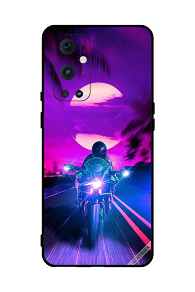 Covernex غطاء حماية لهاتف OnePlus 9 Pro - راكب الدراجة النارية يترك القمر خلفه