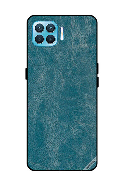 Covernex غطاء حماية لهاتف OPPO F17 Pro بنقشة جلد أزرق