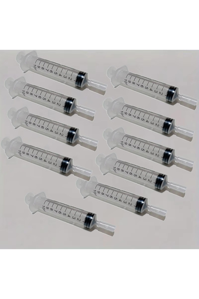 Choice 10 قطع من موزع حقنة بلاستيكي دقيق 10 مل لمستحضرات التجميل والعطور - ما...